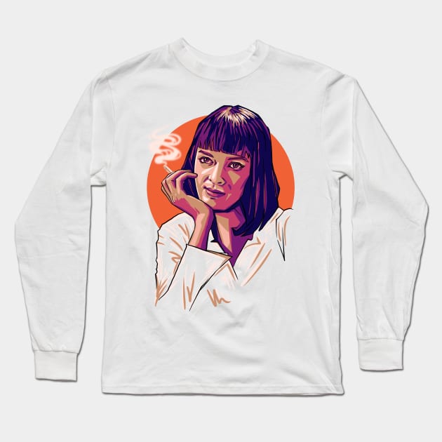 Uma thurman Long Sleeve T-Shirt by BAJAJU